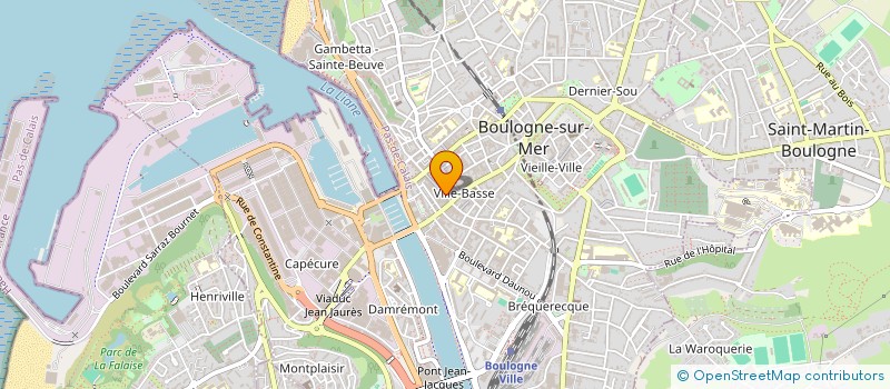 localisation de l'entreprise COMITE ETS DE LA BNP à BOULOGNE-SUR-MER