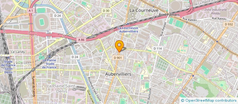 localisation de l'entreprise COMITE ETS LABORATOIRE JANSSEN à AUBERVILLIERS