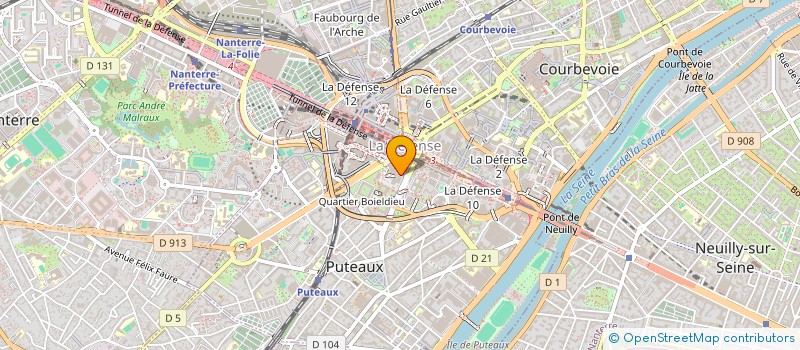 localisation de l'entreprise COMITE ETS LABORATOIRE UPJOHN à PUTEAUX