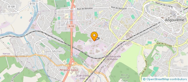 localisation de l'entreprise COMITE ETS ROUSSELOT à ANGOULEME