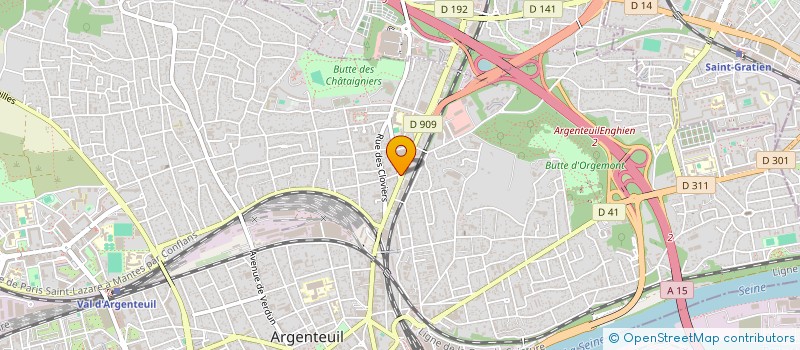 localisation de l'entreprise COMITE ETS SNCF à ARGENTEUIL