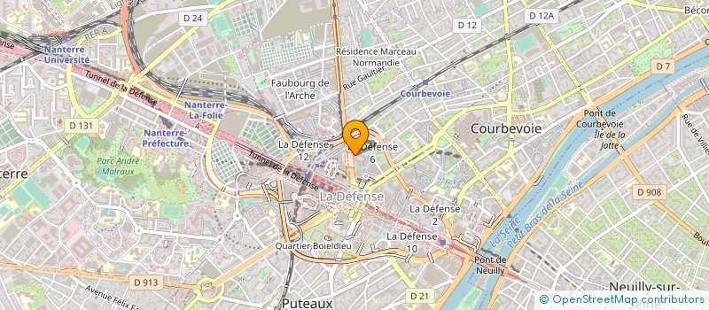 localisation de l'entreprise COMITE ETS TECHNIP CLUB à COURBEVOIE