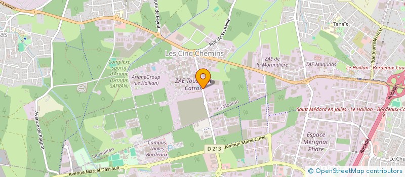 localisation de l'entreprise COMITE ETS THOMSON CSF  LE HAILLAN