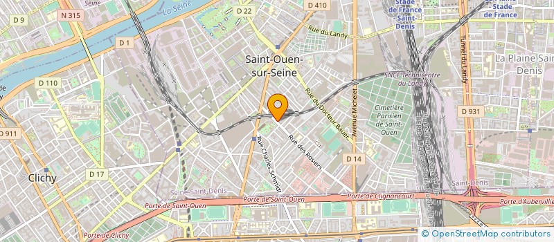localisation de l'entreprise COMITE ETS VALEO ST OUEN à SAINT-OUEN-SUR-SEINE