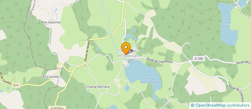 localisation de l'entreprise COMITE ETUDES AMENAGEMENT DU MORVAN à SAULIEU