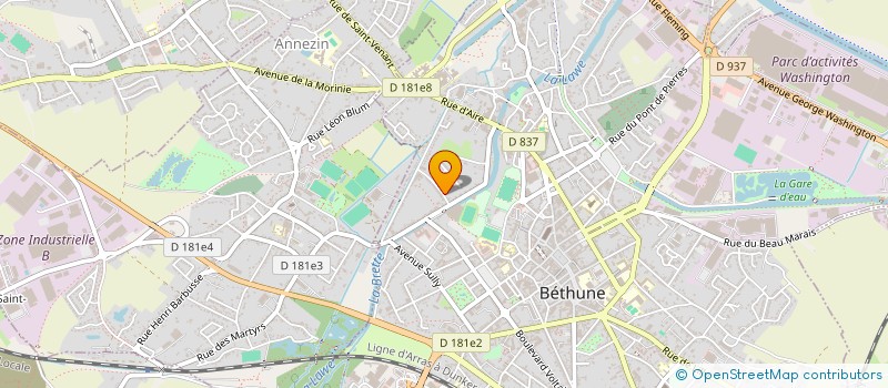 localisation de l'entreprise COMITE EUROPEEN à BETHUNE