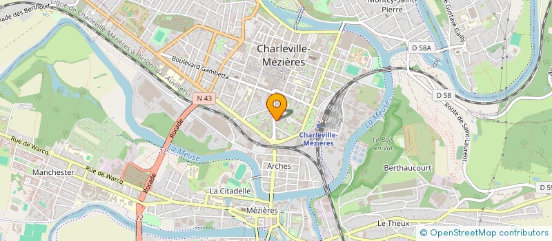localisation de l'entreprise COMITE EXPANSION ECONOMIQUE à CHARLEVILLE-MEZIERES