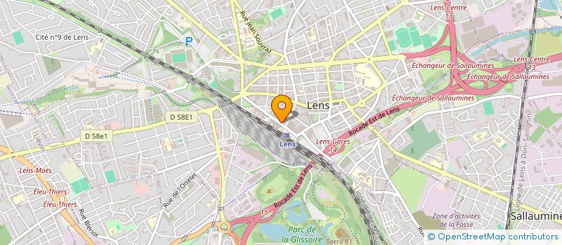 localisation de l'entreprise COMITE EXPANSION ECONOMIQUE LENS à LENS