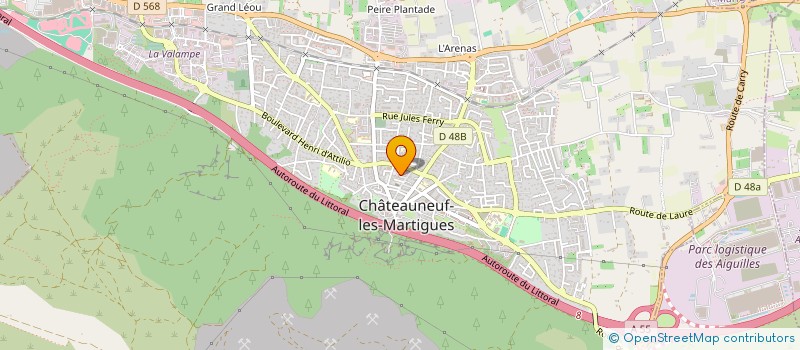 localisation de l'entreprise COMITE EXTRA MUNICIPAL POUR L'ORGANISATION DES FOIRES  CHATEAUNEUF-LES-MARTIGUES