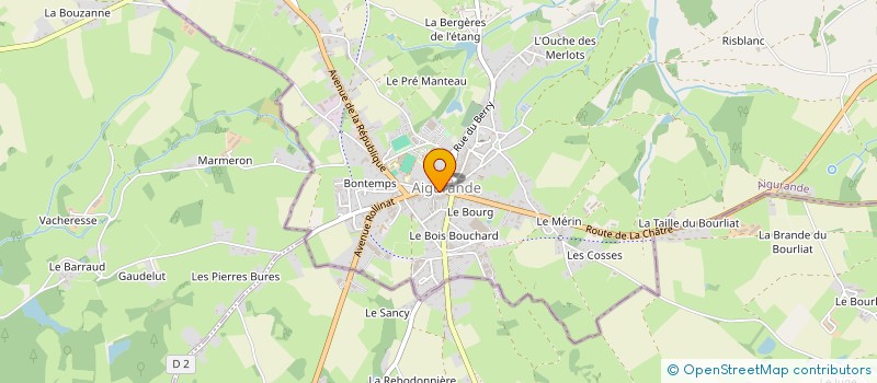 localisation de l'entreprise COMITE F.N.A.C.A. D'AIGURANDE à AIGURANDE