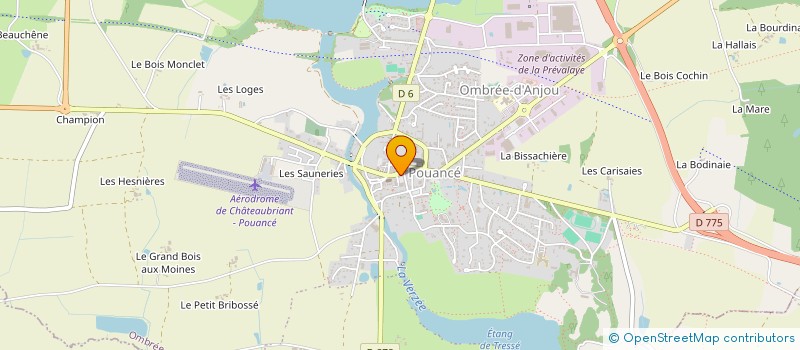 localisation de l'entreprise COMITE F.N.A.C.A. LE TREMBLAY à OMBREE D'ANJOU