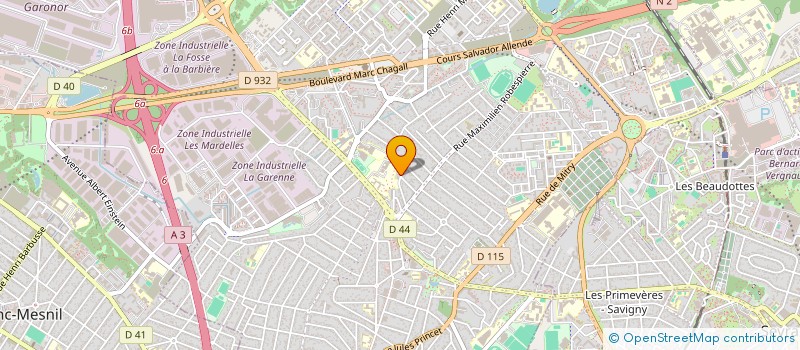 localisation de l'entreprise COMITE FAMILIAL CALOTS VERTS à AULNAY-SOUS-BOIS