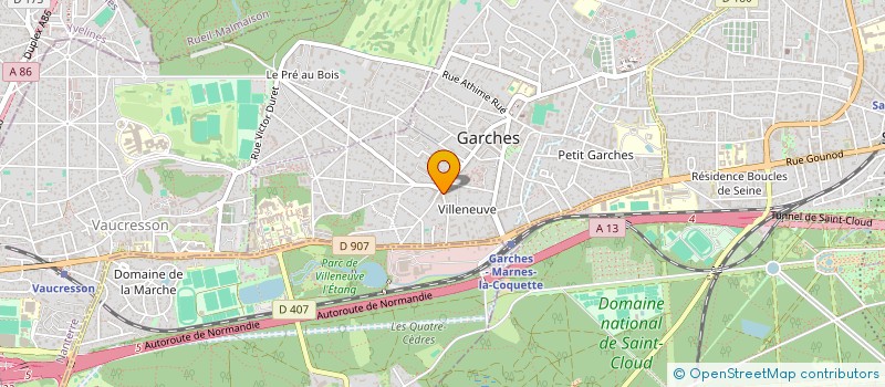 localisation de l'entreprise COMITE FAMILIAL SCOLAIRE à GARCHES