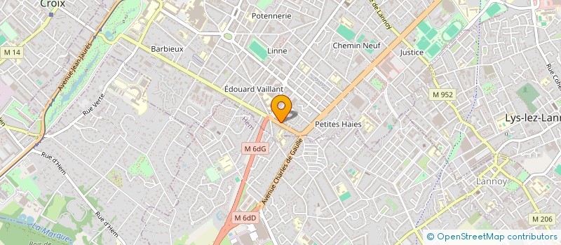 localisation de l'entreprise COMITE FAMILIAL SCOLAIRE  ROUBAIX