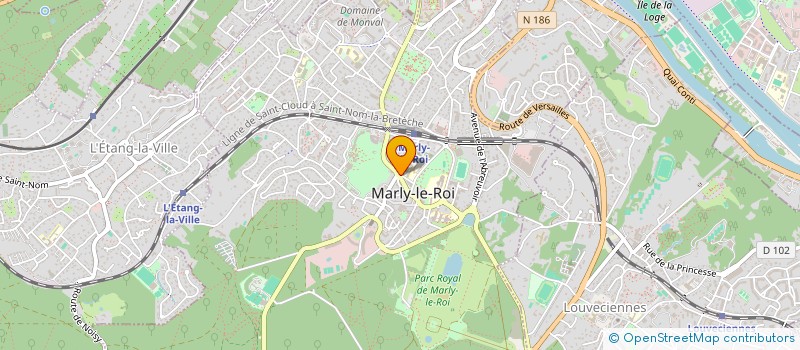 localisation de l'entreprise COMITE FAMILIAL SCOLAIRE  MARLY-LE-ROI