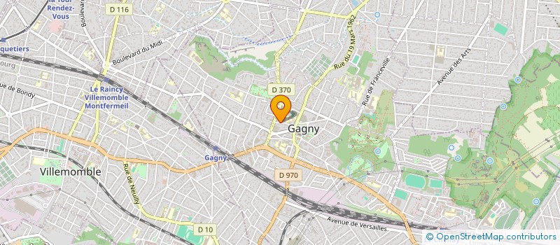 localisation de l'entreprise COMITE FAMILIAL SCOLAIRE DE GAGNY à GAGNY
