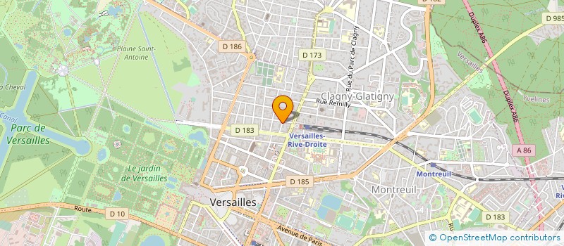 localisation de l'entreprise COMITE FAMILIAL SCOLAIRE INSTITU DUDOUIT à VERSAILLES