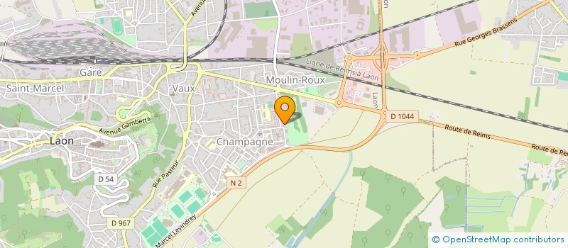 localisation de l'entreprise COMITE FEDERAL DU SECOURS POPULAIRE FRANCAIS DU DEPARTEMENT DE L AISNE à LAON