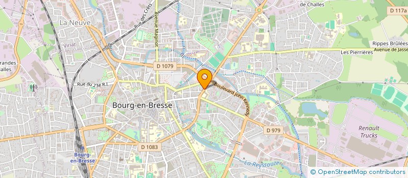 localisation de l'entreprise COMITE FEMININ DE L'AIN à BOURG-EN-BRESSE