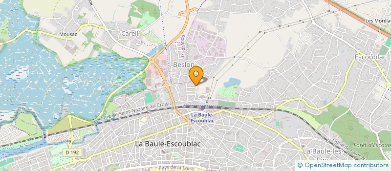 localisation de l'entreprise COMITE FEMININ DE LOIRE ATLANTIQUE POUR LA PREVENTION ET LE DEPISTAGE DES CANCERS (CF44) à LA BAULE-ESCOUBLAC