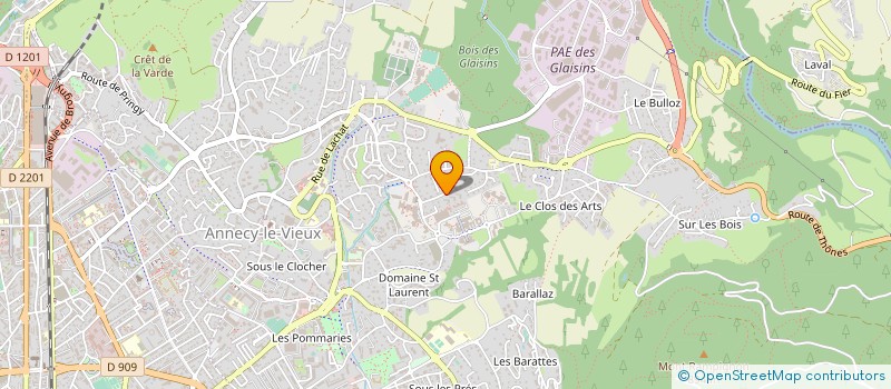 localisation de l'entreprise COMITE FEMININ POUR LE DEPISTAGE DU CANCER DU SEIN DES PAYS DE SAVOIE à ANNECY