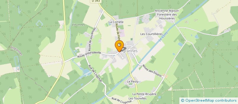localisation de l'entreprise COMITE FES FETES D'INGRANNES à INGRANNES