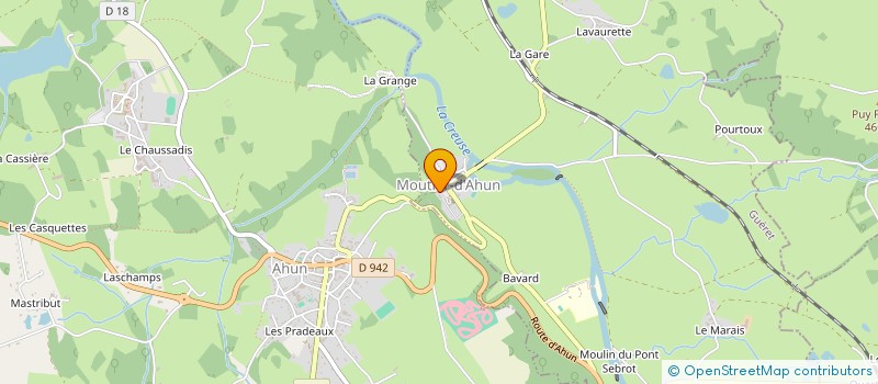 localisation de l'entreprise COMITE FESTIF DE MOUTIER-D'AHUN  MOUTIER-D'AHUN