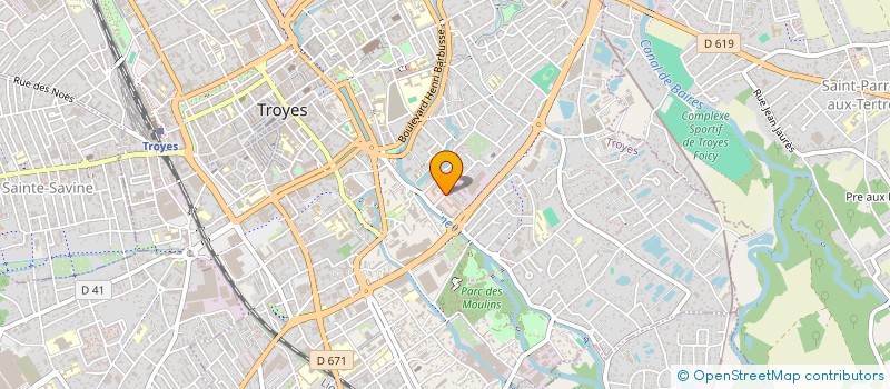 localisation de l'entreprise COMITE FESTIF ET CULTUREL DE LA COMPAGNIE REPUBLICAINE DE SECURITE N 35  TROYES