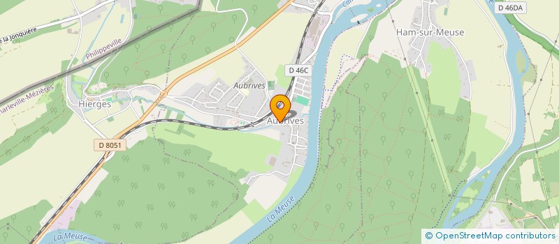 localisation de l'entreprise COMITE FETE DE HIERGES  VIREUX-MOLHAIN