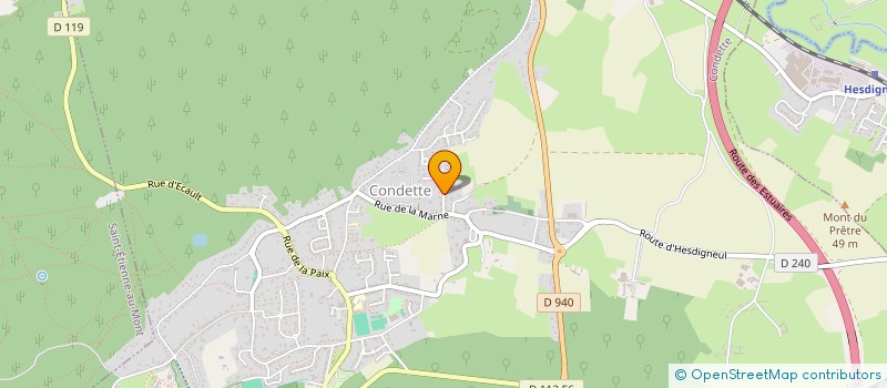 localisation de l'entreprise COMITE FETE INFORMATIONS & LOISIRS  HESDIN L'ABBE