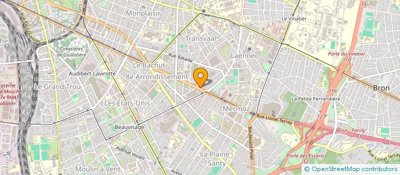 localisation de l'entreprise COMITE FETES 8 ARRONDISSEMENT  LYON