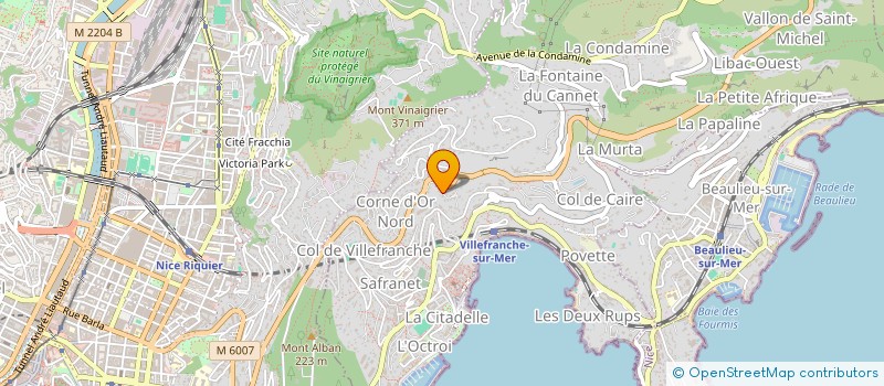 localisation de l'entreprise COMITE FETES ARTS SPORTS  SAINT-JEAN-CAP-FERRAT