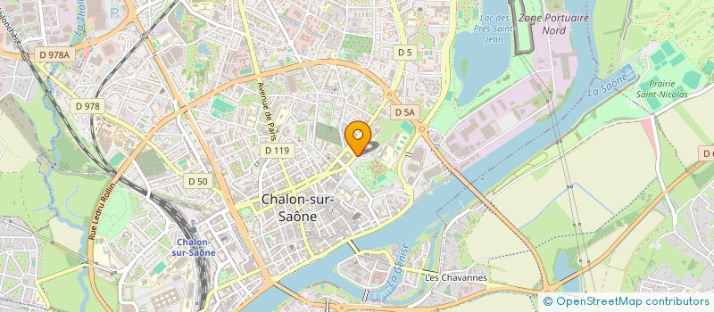 localisation de l'entreprise COMITE FETES BIENFAISANCE à CHALON-SUR-SAONE