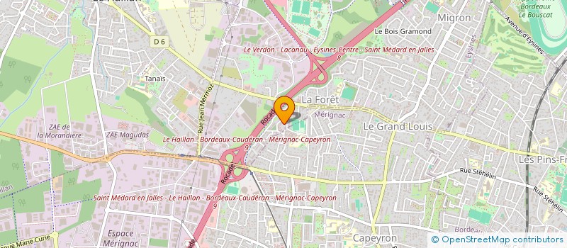 localisation de l'entreprise COMITE FETES BIENFAISANCE GRAND LOUIS à EYSINES