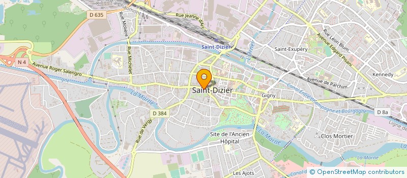 localisation de l'entreprise COMITE FETES CIE GENDARMERIE ST DIZIER à SAINT-DIZIER