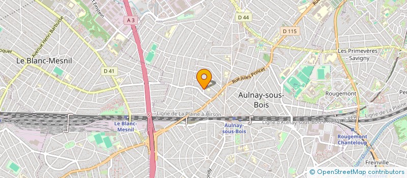 localisation de l'entreprise COMITE FETES DU VIEUX PAYS à AULNAY SOUS BOIS