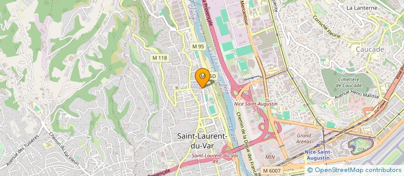 localisation de l'entreprise COMITE FETES ET LOISIRS à SAINT-LAURENT-DU-VAR