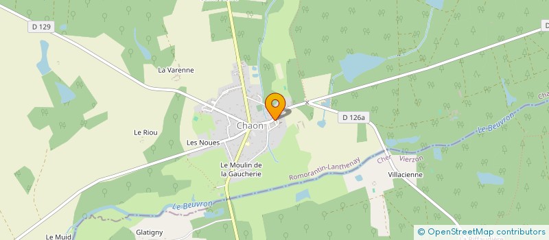 localisation de l'entreprise COMITE FETES ET LOISIRS  CHAON