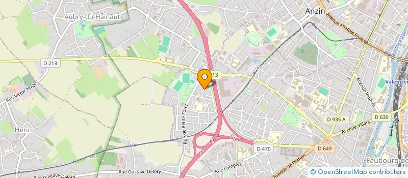 localisation de l'entreprise COMITE FETES FOSSE DUTEMPLE  VALENCIENNES