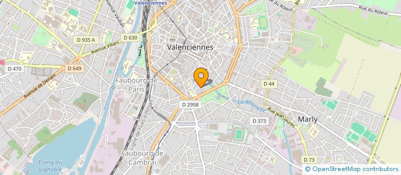 localisation de l'entreprise COMITE FETES PLACE DE LA BARRE  VALENCIENNES