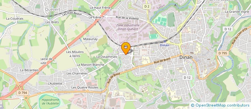 localisation de l'entreprise COMITE FETES QUARTIER STE ANNE  DINAN