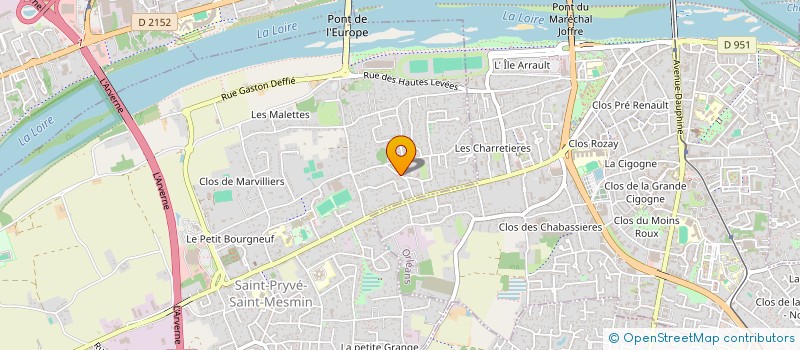 localisation de l'entreprise COMITE FETES UNION MARAICHERE à SAINT-PRYVE-SAINT-MESMIN