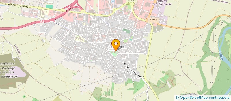 localisation de l'entreprise COMITE FETES VILLE DE LEMPDES  LEMPDES