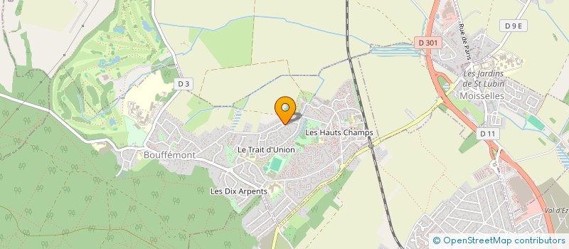 localisation de l'entreprise COMITE FLYING-DISC 95  BOUFFEMONT