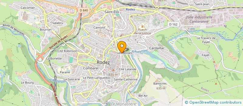 localisation de l'entreprise COMITE FLYING-DISC AVEYRON  DRUELLE BALSAC