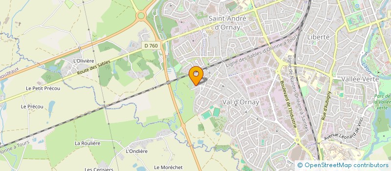 localisation de l'entreprise COMITE FLYING DISC DE VENDEE à LA ROCHE-SUR-YON