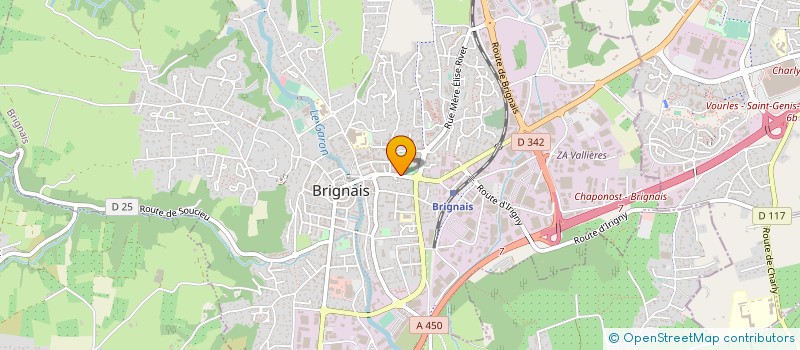 localisation de l'entreprise COMITE FNACA DE BRIGNAIS à BRIGNAIS