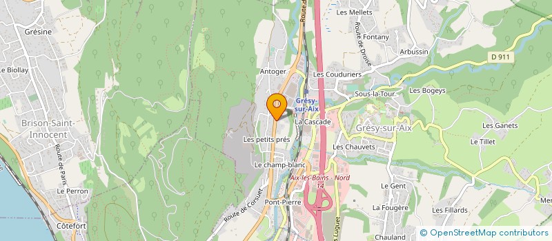 localisation de l'entreprise COMITE FNACA DE GRESY SUR AIX  GRESY-SUR-AIX