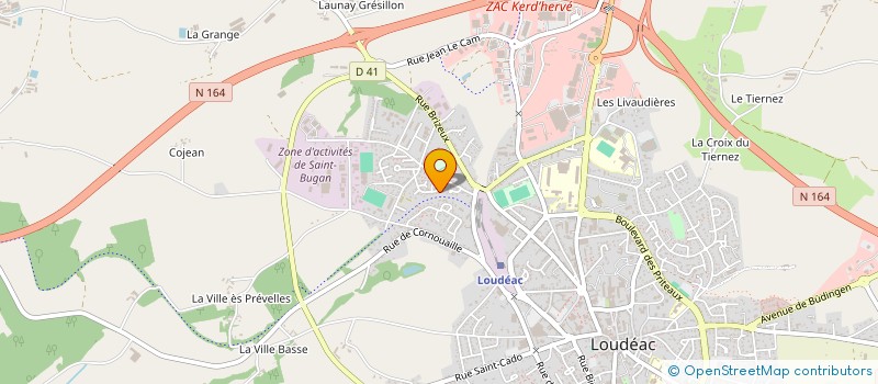 localisation de l'entreprise COMITE FNACA DE LOUDEAC à LOUDEAC