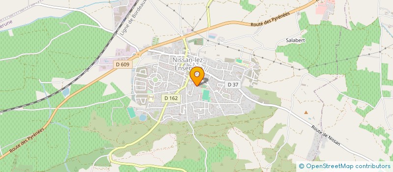 localisation de l'entreprise COMITE FNACA DE NISSAN COLOMBIERS  NISSAN-LEZ-ENSERUNE